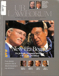 UB Law Forum cover volume 17, number 1