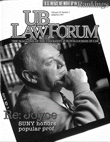 UB Law Forum cover volume 10, number 1