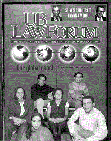 Cover for UB Law Forum volume 11 number 1