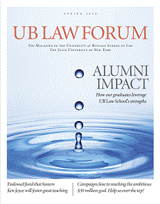 UB Law Forum cover volume 30, number 2