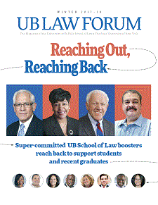 UB Law Forum cover volume 32, number 1