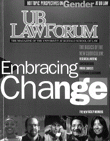 UB Law Forum cover volume 9, number 1