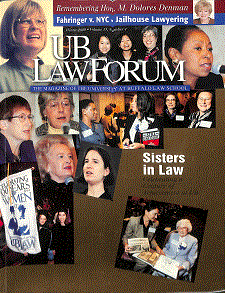 UB Law Forum cover volume 13, number 1