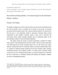 Beyond Personal Responsibility: Government Support for the Substantive Human Condition by Martha T. McCluskey