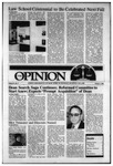 The Opinion Volume 27 Number 3 – October 1, 1986 by The Opinion